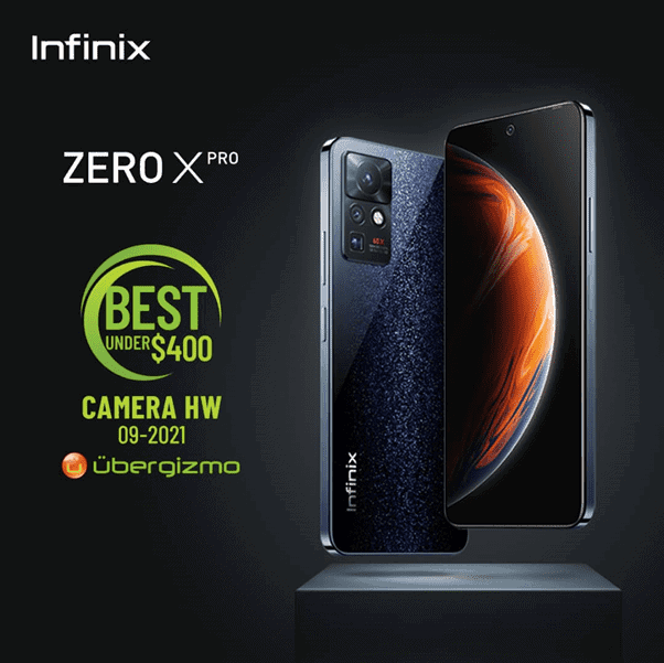 Infinix ZeroX Pro Wins Best Camera for Smart Phones Under $400