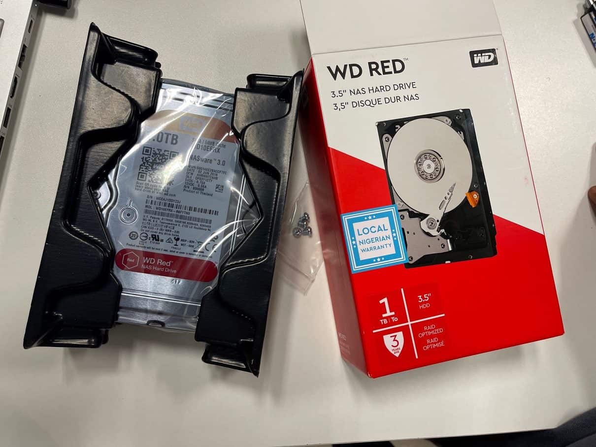 Unboxing the WD Red 1TB HDD