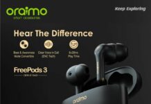 oraimo FreePods 3 Best TWS Earbuds