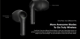 oraimo FreePods 3 Convertible Earbuds