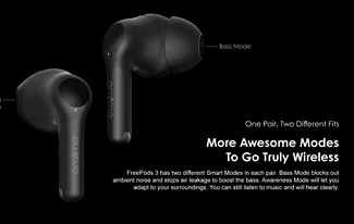 oraimo FreePods 3 Convertible Earbuds