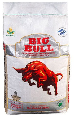 Big Bull Parboiled Rice 25kg