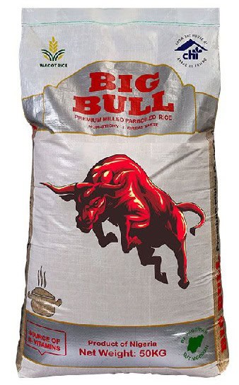 Big Bull Parboiled Rice 50kg