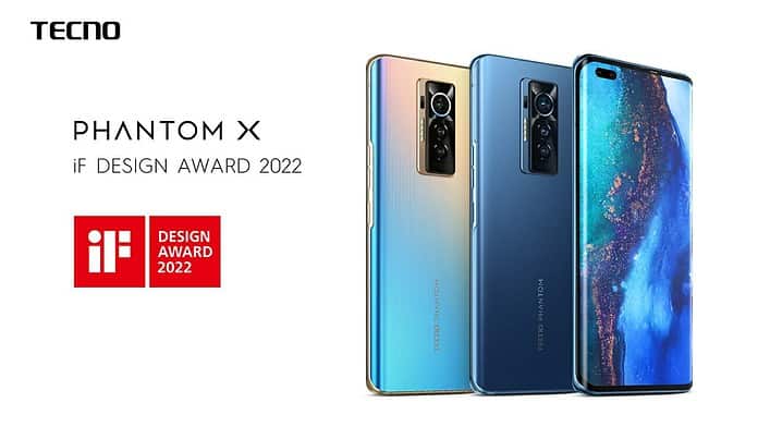 TECNO Phantom X Clinch Prestigious iF DESIGN AWARD 2022