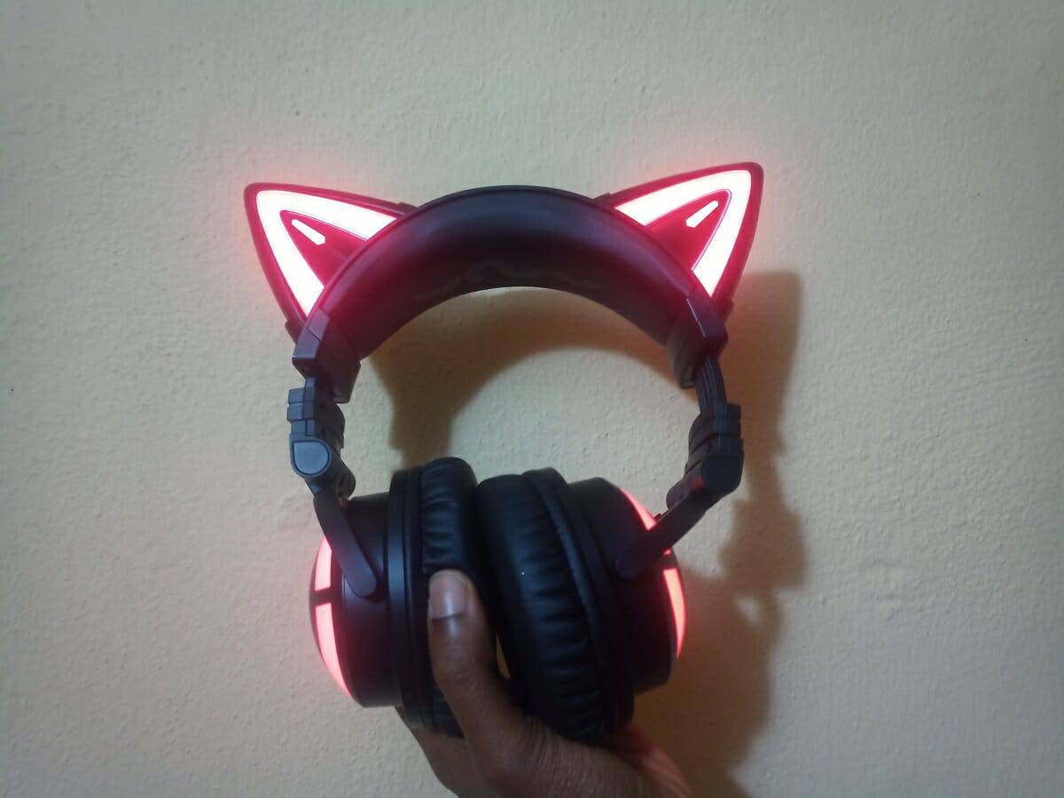 Yowu Cat Ear Headset with Red Light