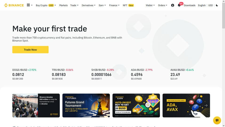 Binance Website