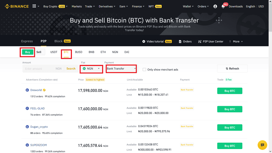 How to Buy your First Bitcoin with Binance P2P Marketplace