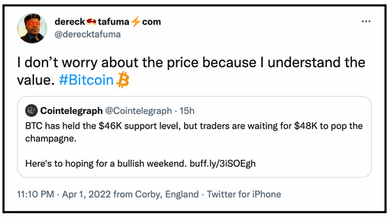 Bitcoin Tweet