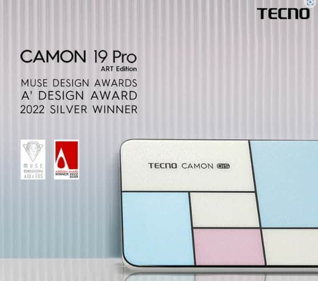 Tecno Camon 19 Pro Mondrian Edition wins two International Awards