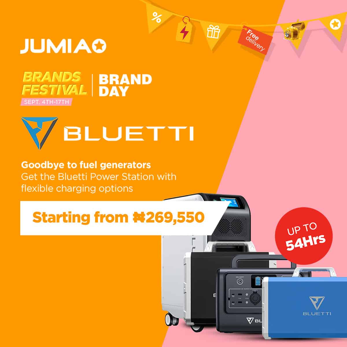 Bluetti Brand Day on Jumia Brand Festival