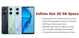 Infinix Hot 20 5G Specs