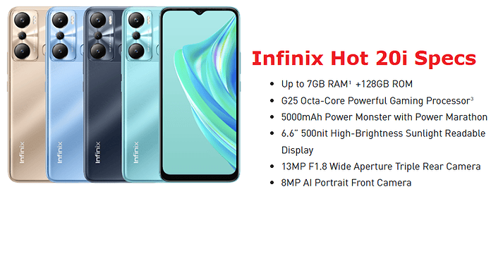 Infinix Hot 20i Specs