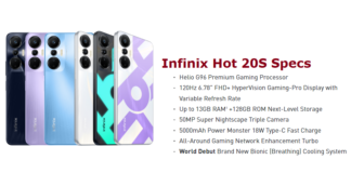 Infinix Hot 20S Specs