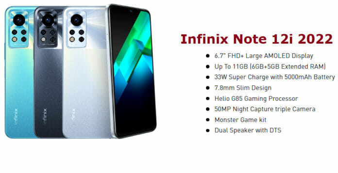 Infinix Note 12i 2022 Specs