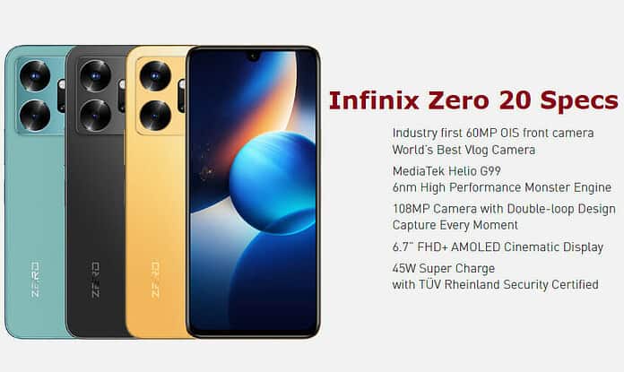 Infinix Zero 20 Specs