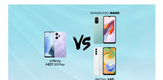 Infinix Hot 30 Play vs Galaxy A04s vs Redmi 12c