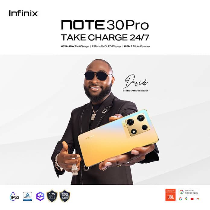 Infinix Note 30 Pro X Davido