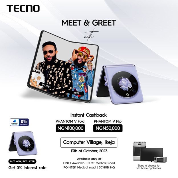 Tecno offering Cashback on some Premium Phones