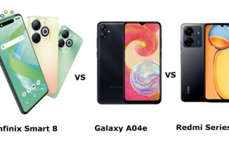 Infinix Smart 8 vs Galaxy A04e vs Redmi Series