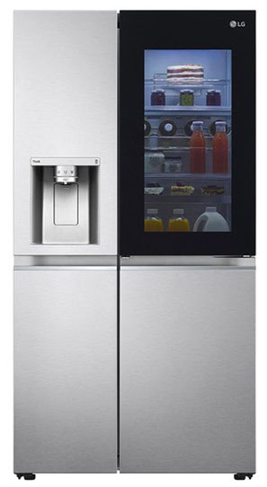 LG 674 Liter InstaView Door-in-Door Side by Side Refrigerator (GC-X257CSES)