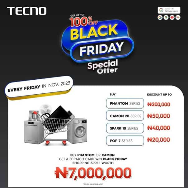 Tecno Black Friday 2023