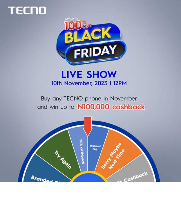 Tecno Black Friday Cashback