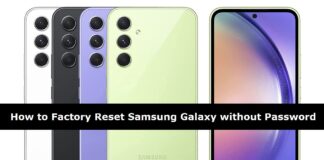 How to Factory Reset Samsung Galaxy without Password