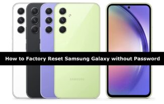 How to Factory Reset Samsung Galaxy without Password