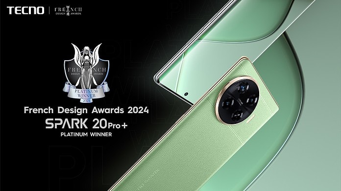 Tecno Spark 20 Pro Plus emerges Platinum Winner of the French Design Awards 2024