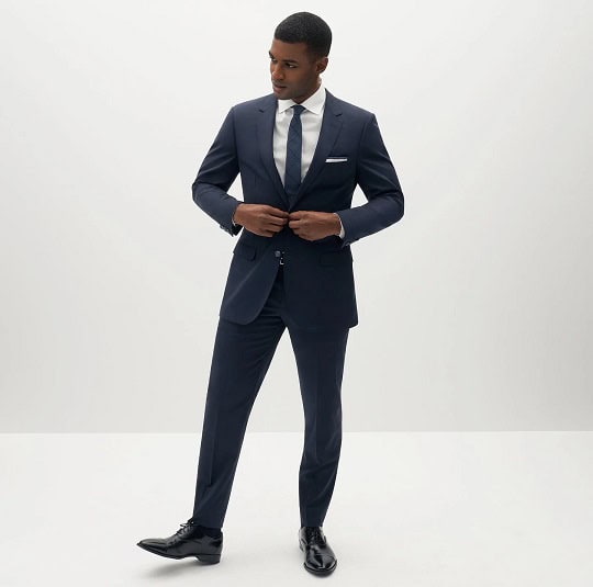 Suitshop Mens Navy Blue Suit