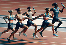 Baton Passing in Athletics Relays