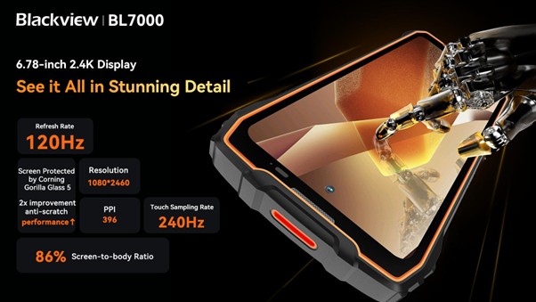 Blackview BL7000 Display