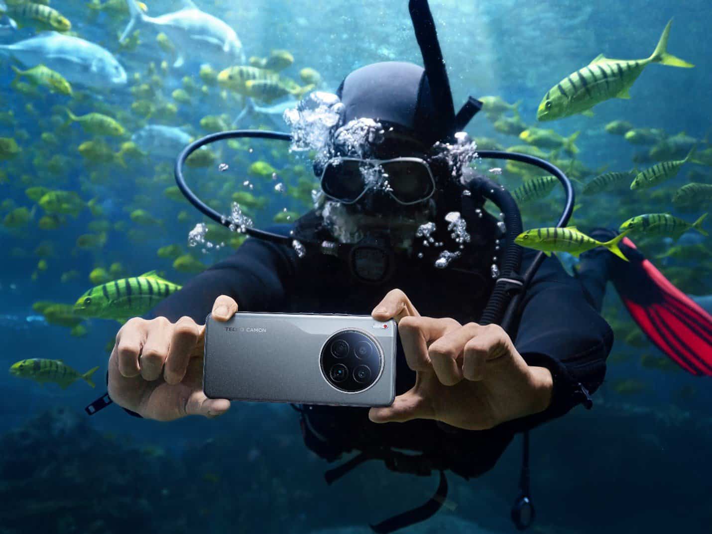 Tecno Camon 40 Premier Camera under Water