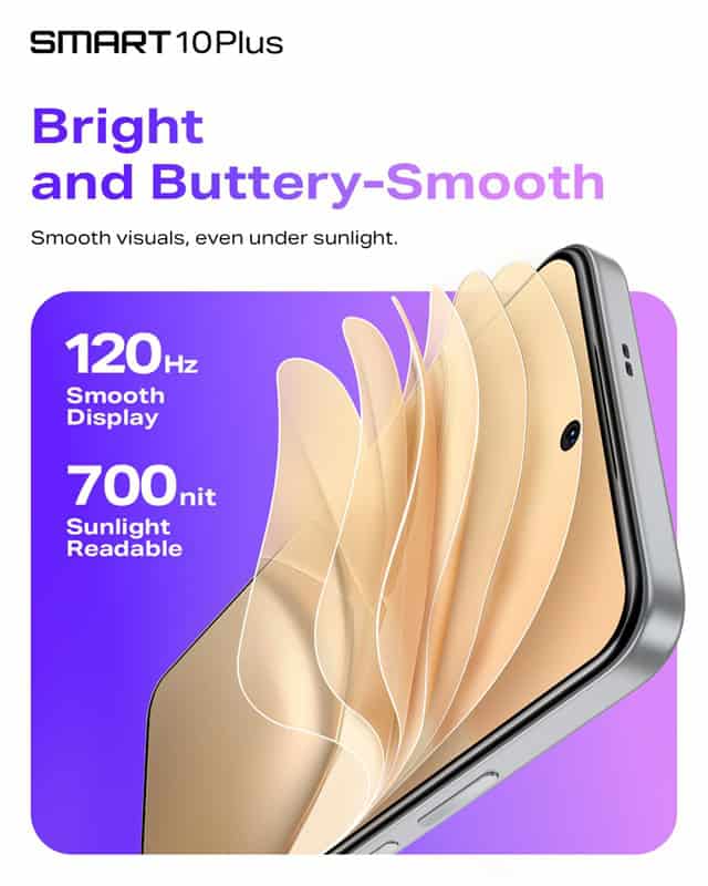 Infinix Smart 10 Plus with 120Hz Refresh Rate