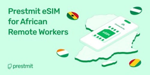 Prestmit eSIM for African Remote Workers