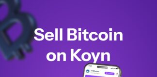 Sell BTC on Koyn