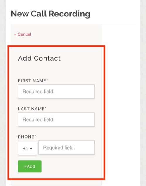 Add Contact