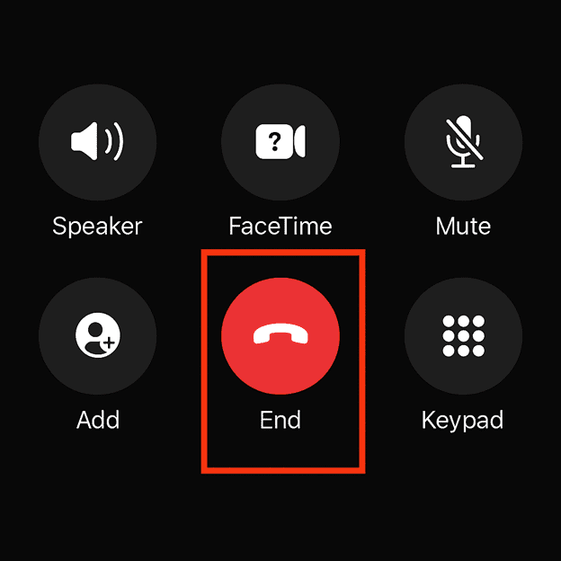 End Calls on iPhone