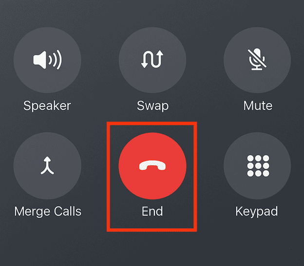 End Calls on iPhone