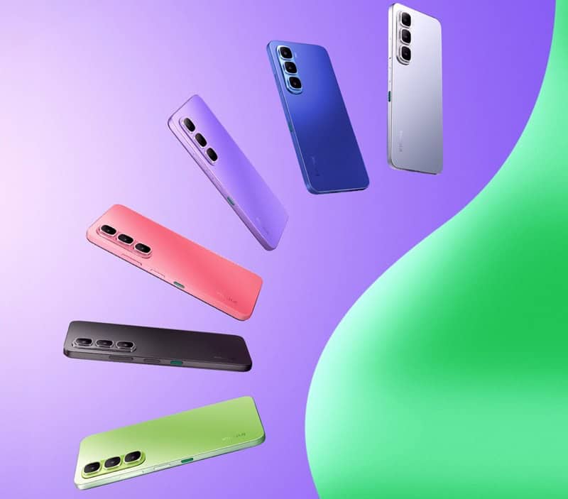 Infinix Hot 60i in six colors