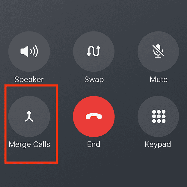 Merge Calls on iPhone