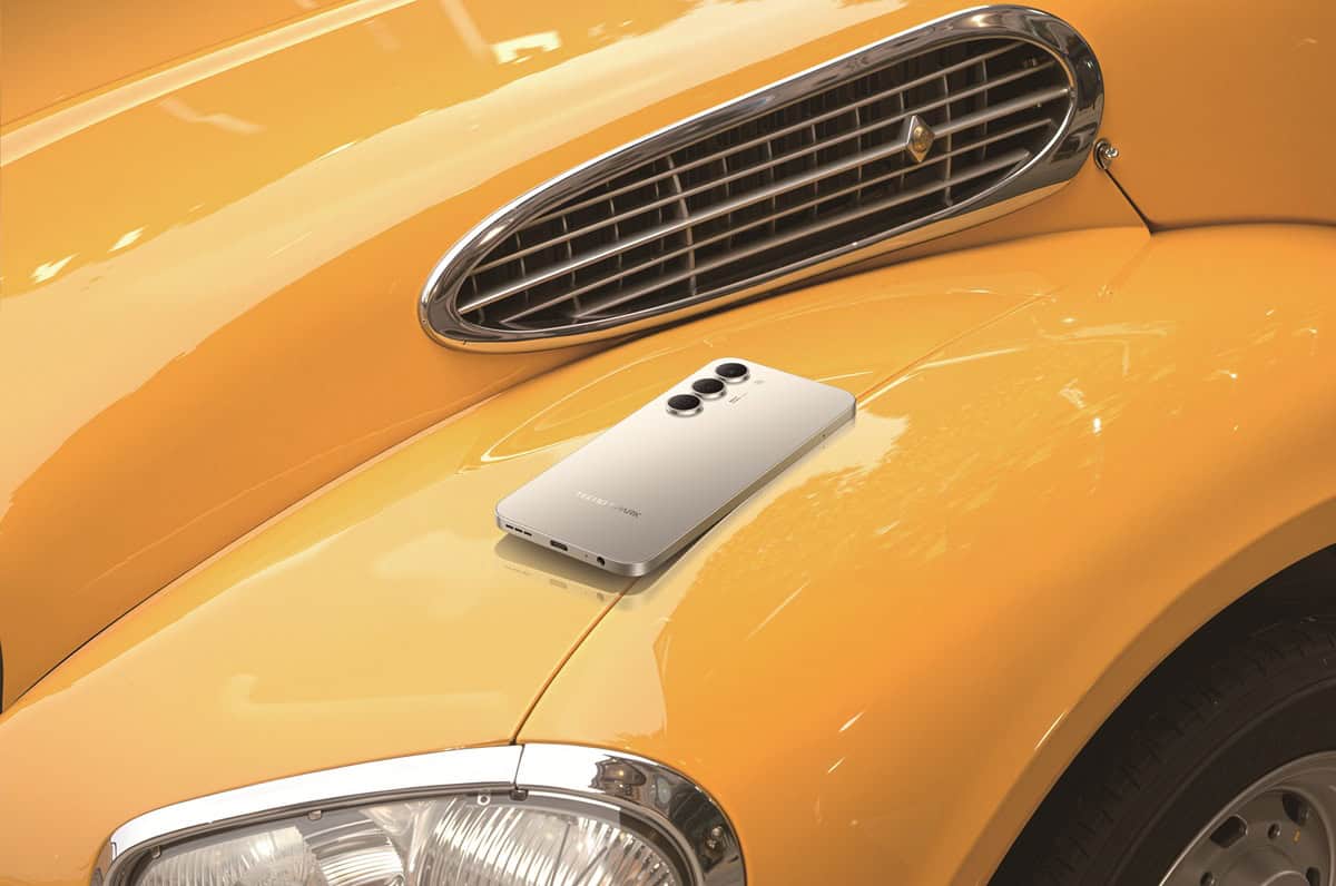 Tecno Spark 40 Pro+ on a Car