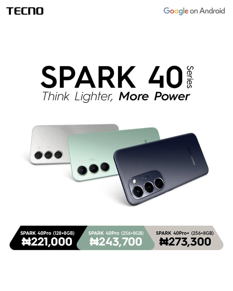 Tecno Spark 40 Pro Price in Nigeria