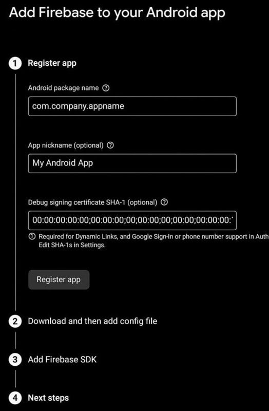 Add Firebase to Android App