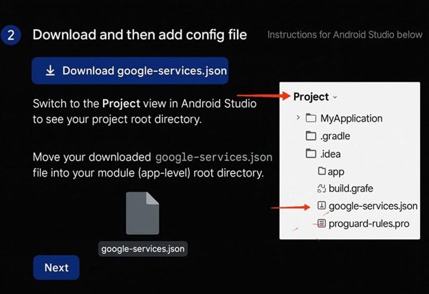 Download google-services.json File