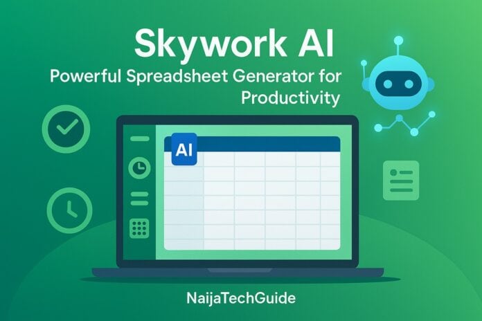 Skywork AI Spreadsheet Generator