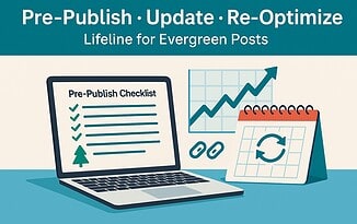Checklist for optimizing evergreen content