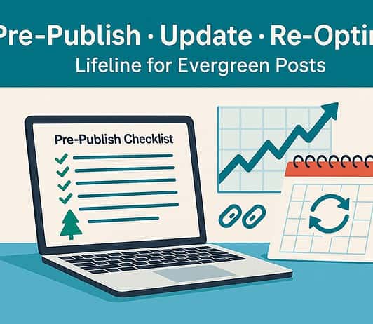 Checklist for optimizing evergreen content