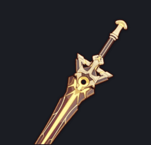 Meta Changes Every Patch, but These are still the Best 5-Star Genshin Impact Weapons 8 Close-up artwork of Key of Khaj-Nisut showing its ornate golden hilt, iconic genshin 5-star weapons
