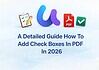 How to Add Checkboxes in PDF